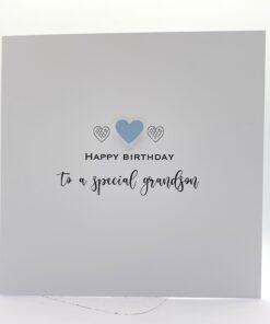 BTH038 grandson birthday card front