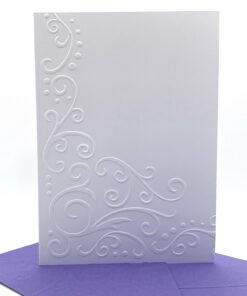 EMB120 Scroll flourish embossed cards front scaled