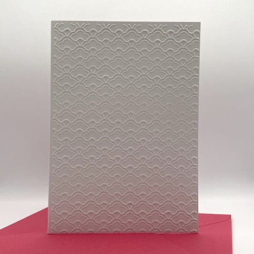 EMB133 Mini Fans embossed cards front