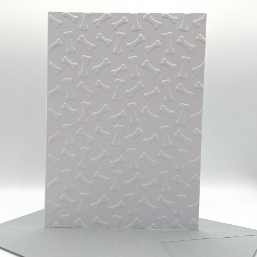 EMB181 Dog bones embossed cards front