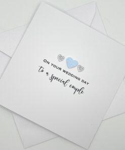 BTH044 wedding day greeting card above