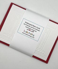 EMB171 Fireplace embossed cards wrapped