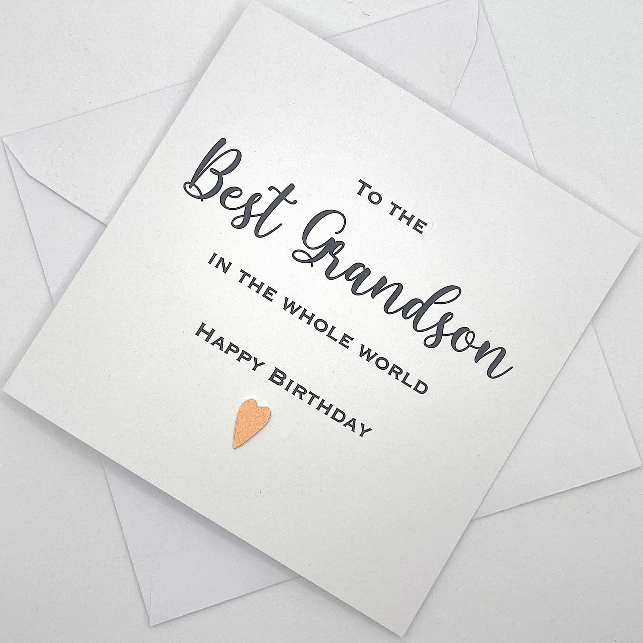 Grandson Birthday Card. To the Best Grandson in the Whole World by ...