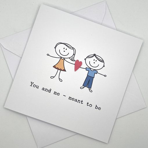 STICK 018 You and me meant to be card above