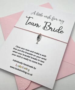 WB106 Team bride wish bracelet angled scaled