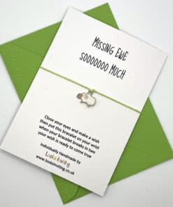 WB111 Missing ewe wish bracelet above scaled